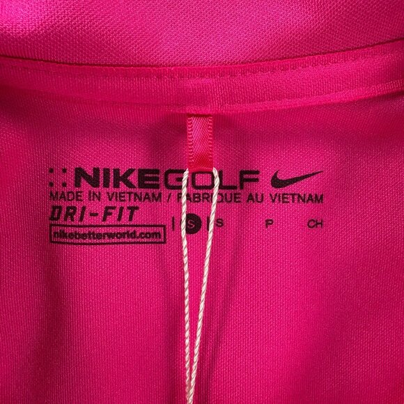 Nike Golf Womens Dri-Fit Polo Small Pink Presidents Cup Liberty Logo NEW - Picture 4 of 12